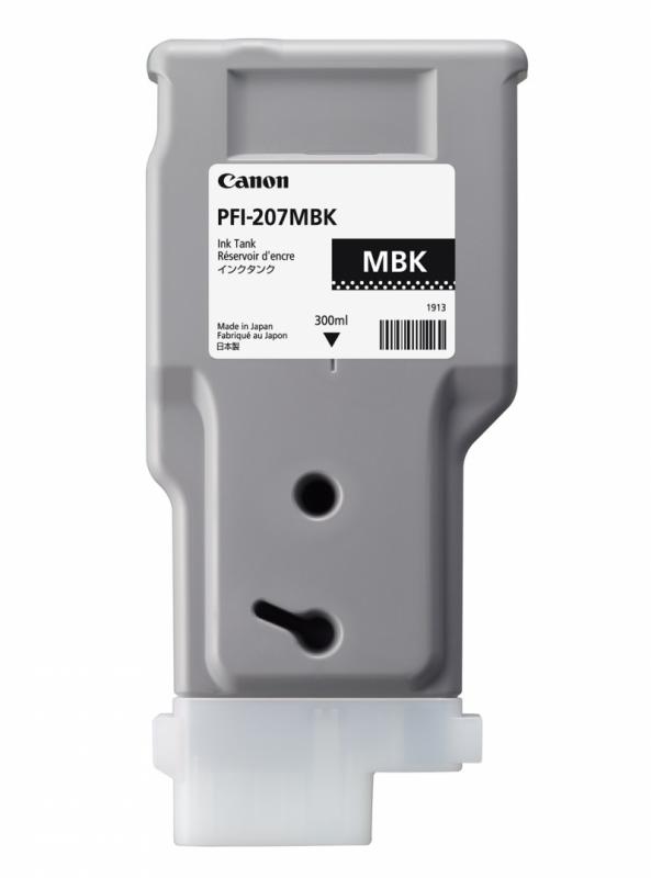 Cartus cerneala Canon PFI-207MBK, matte black, capacitate 300ml, pentru Canon iPF680/685, iPF780/785