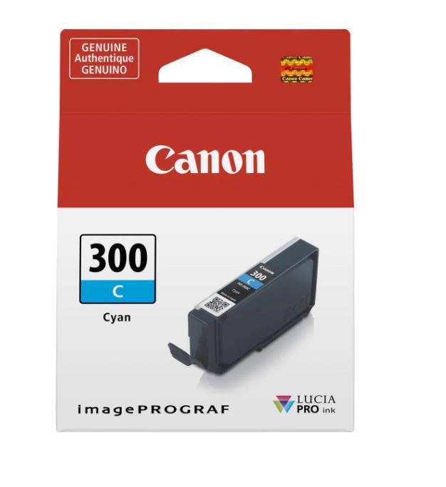 Cartus cerneala Canon PFI300C, Cyan, capacitate 14.4ml, pentru Canon imagePROGRAF PRO-300.
