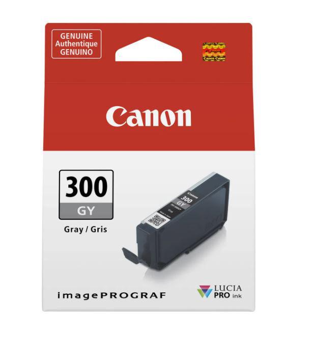 Cartus cerneala Canon PFI300GY, Grey, capacitate 14.4ml, pentru Canon imagePROGRAF PRO-300.