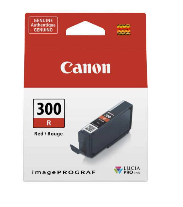 Cartus cerneala Canon PFI300R, Red, capacitate 14.4ml, pentru Canon imagePROGRAF PRO-300.