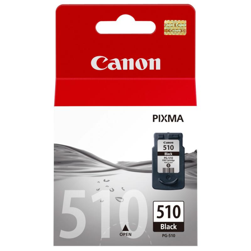 Cartus cerneala Canon PG-510, black, capacitate 9ml / 220 pagini, pentru Canon Pixma IP2700, Pixma MP230, Pixma MP240, Pixma MP250, Pixma MP260, Pixma MP270, Pixma MP280, Pixma MP282, Pixma MP480, Pixma MP490, Pixma MP495, Pixma MX320, Pixma MX330, Pixma MX340, Pixma MX350, Pixma MX360, Pixma MX410