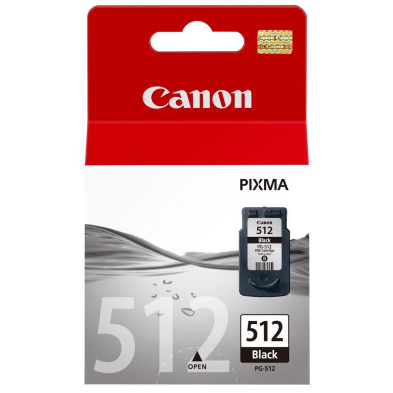 Cartus cerneala Canon PG-512, black, capacitate 15ml / 400 pagini, pentru Canon Pixma IP2700, Pixma MP230, Pixma MP240, Pixma MP250, Pixma MP260, Pixma MP270, Pixma MP280, Pixma MP282, Pixma MP480, Pixma MP490, Pixma MP495, Pixma MX320, Pixma MX330, Pixma MX340, Pixma MX350, Pixma MX360, Pixma