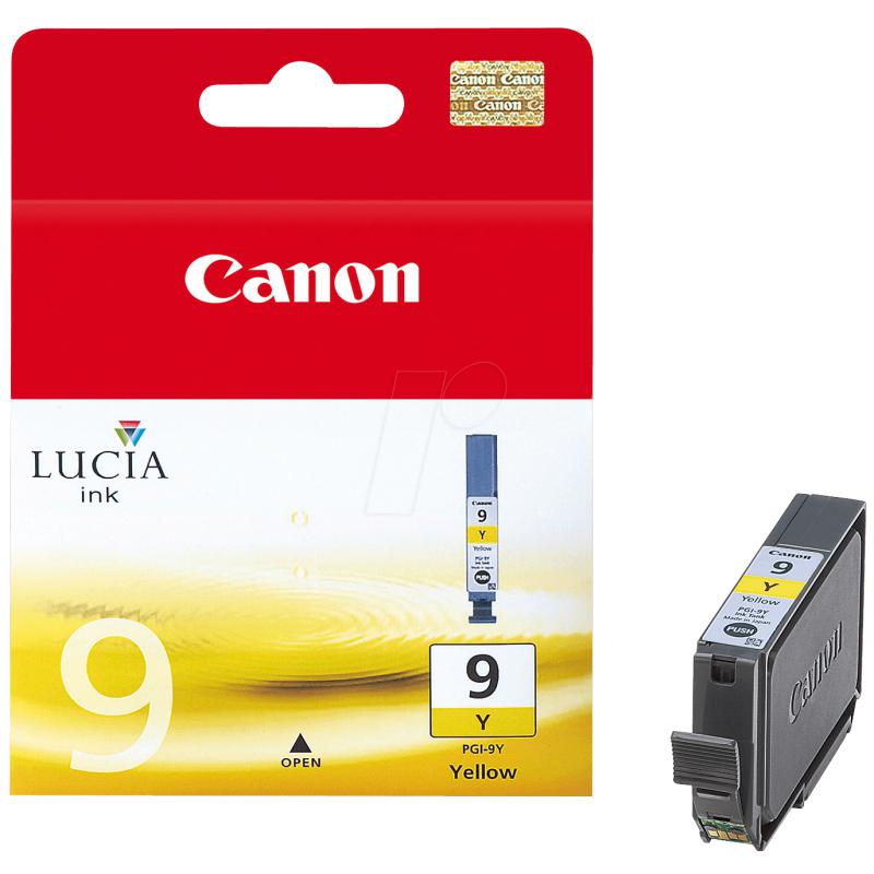 Cartus cerneala Canon PGI-9Y, yellow, pentru Canon IX7000, Pixma MX7600, Pixma Pro 9500.