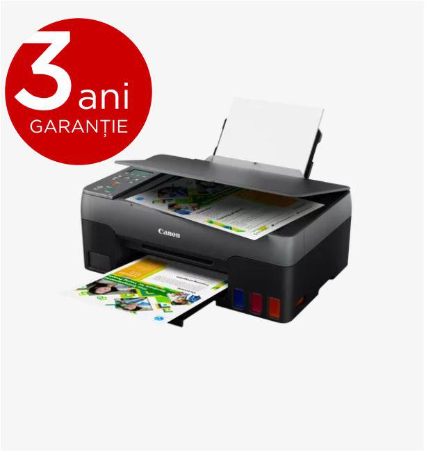 Multifunctional inkjet color CISS Canon PIXMA G3420, dimensiune A4(Printare, Copiere, Scanare), viteza 9.1ipm alb-negru, 5ipm color, rezolutie printare 4800x1200 dpi, imprimare fara margini, alimentarehartie 100 coli, scanner CIS rezolutie 600x1200 dpi, copiere multipla 99copii, Zoom 25 - 400% (in