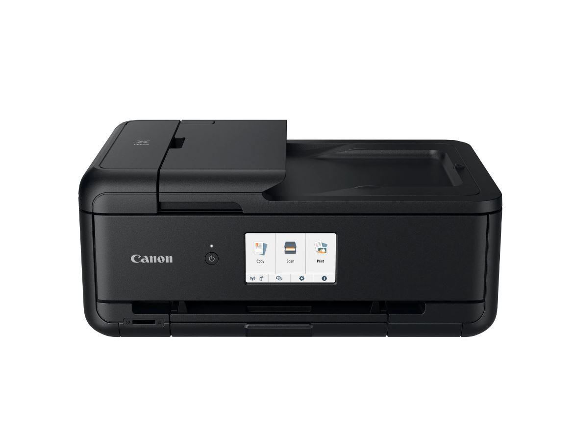 Multifunctional inkjet color Canon Pixma TS9550 , dimensiune A3 (Printare, Copiere, Scanare, Cloud link), duplex, viteza 15ppm alb- negru, 10ppm color, rezolutie 4800x1200 dpi, alimentare hartie ADF 20 coli, max 100 coli A4/50 coli A3, imprimare fara margini, scanner flatbed CIS, ADF, rezolutie