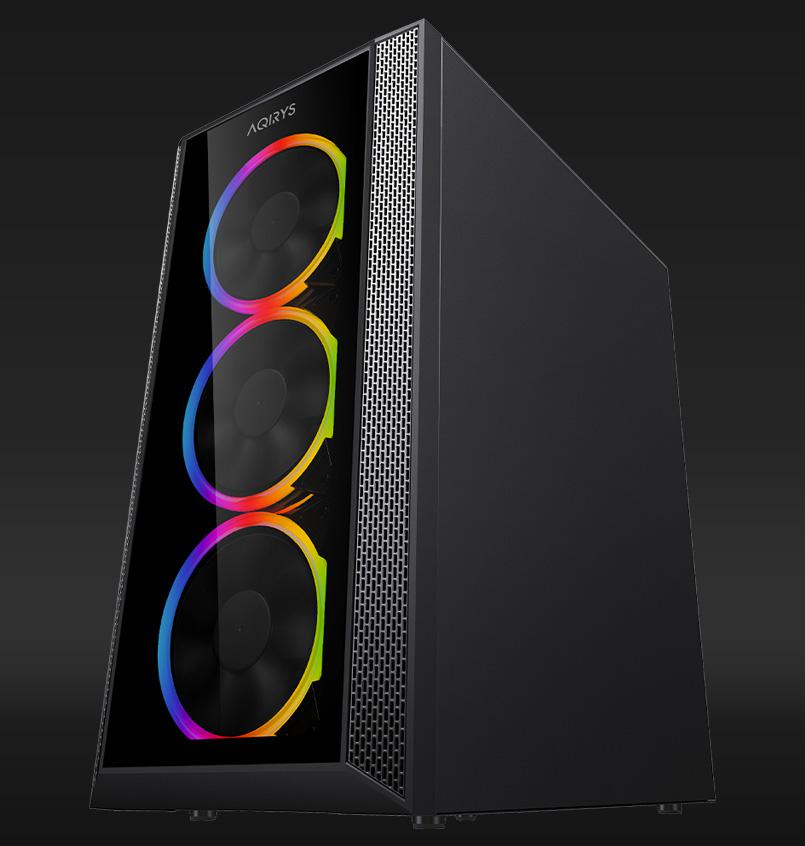 Carcasa Aqirys Meissa Midi Tower Black RGB