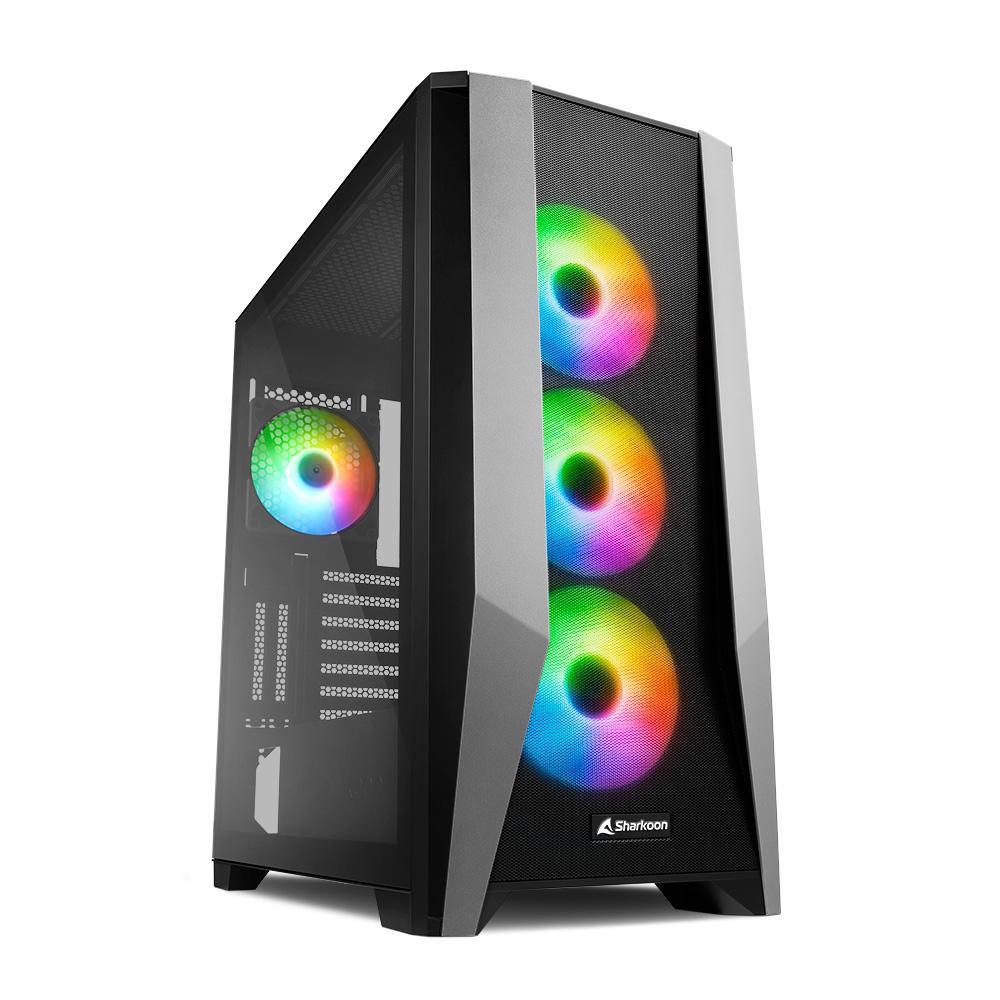 Carcasa Sharkoon TG7M RGB Mid Tower NEGRU