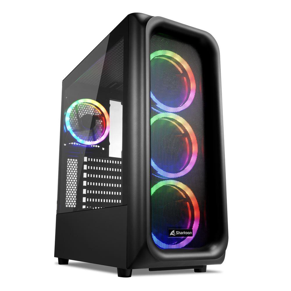 Carcasa Sharkoon TK5M RGB, Mid Tower NEGRU