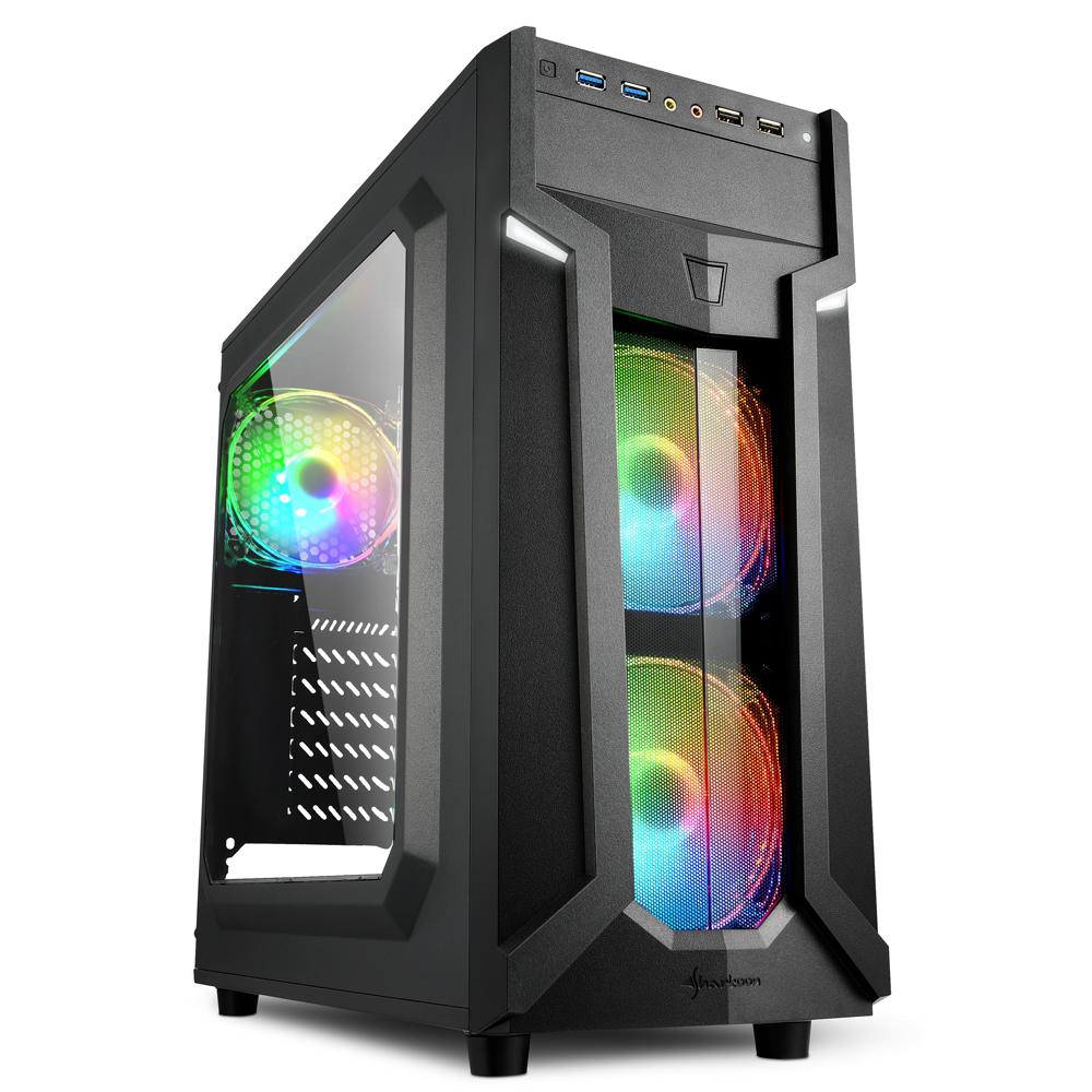 Carcasa Sharkoon VG6-W ATX, fara sursa, RGB