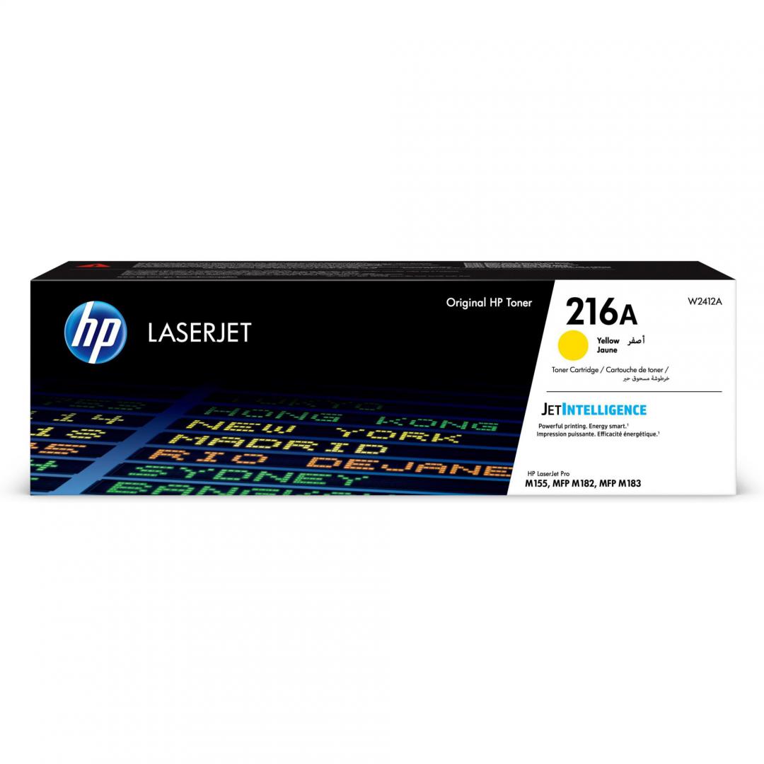 Toner HP W2412A, Yellow, 850 pagini, NR.216A Laserjet M182N