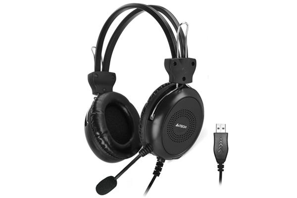 Casti A4TECH HU-30, Stereo, USB, Negru