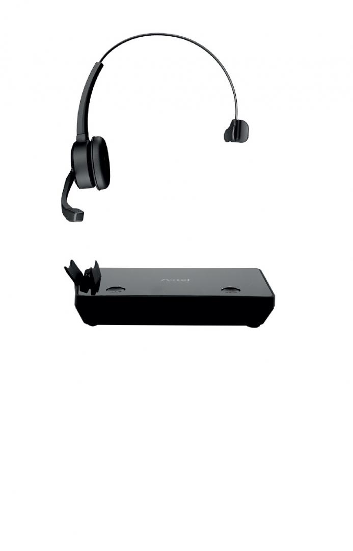 Casti cu microfon Axtel PRIME X1 mono, wireless, call center, negru