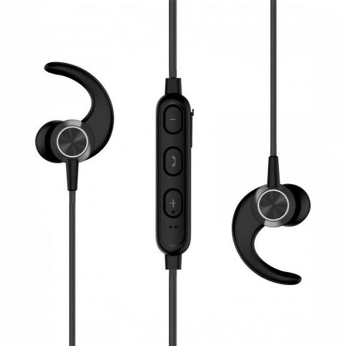 Casti sport Swissten Active in-ear, bluetooth, negru