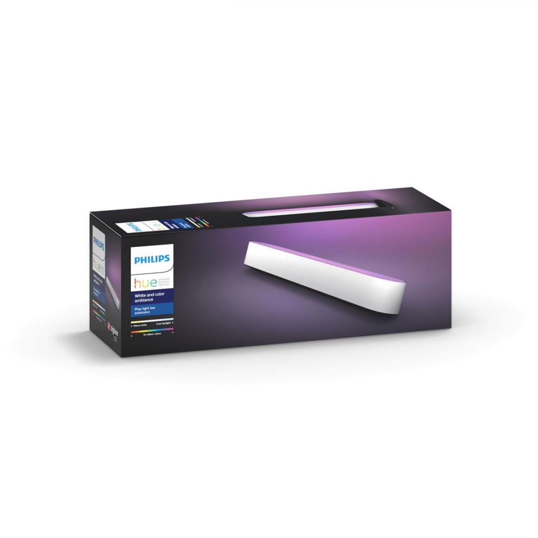 Lampa LED RGB extensie Philips Hue, Bluetooth, 6W (42W), 530 lm ,luminaalba si color (2000-6500K), IP20, 25.3cm, Alb