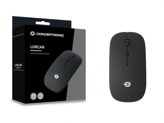 CONCEPTRONIC LORCAN01B 4-Button Bluetooth Mouse, 56 x 20 x 112 mm