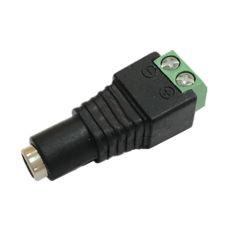 Conector de alimentare (MAMA), 12V, cu surub, 5.5*2.1mm, LN-CT02G, pachet 10 bucati