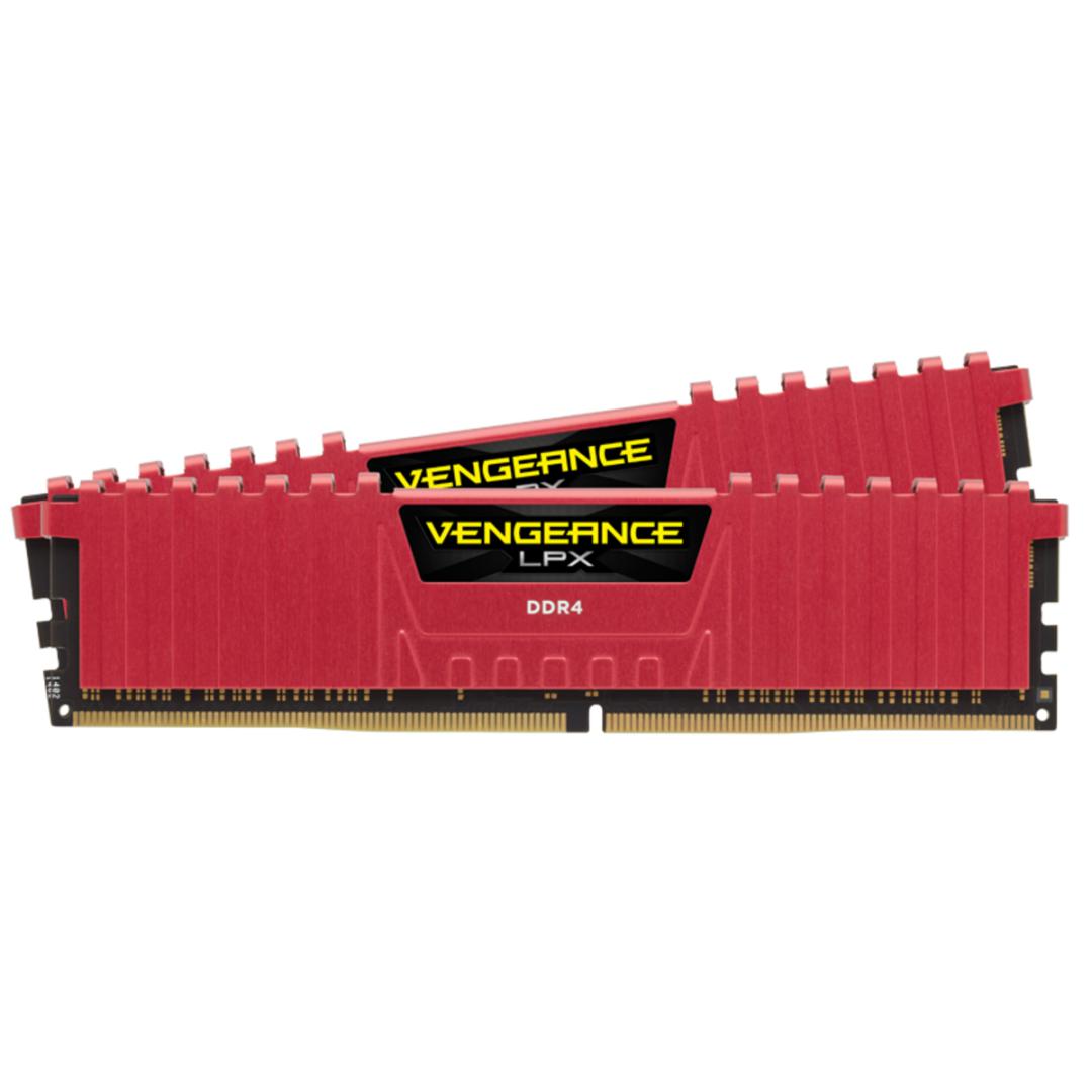 Memorie RAM Corsair Vengeance LPX Red 8GB DDR4 2666MHz CL16 Kit of 2