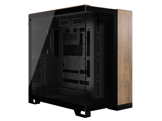 Carcasa CORSAIR 6500X Mid Tower DUAL CHAMBER NEGRU/WALNUT WOOD