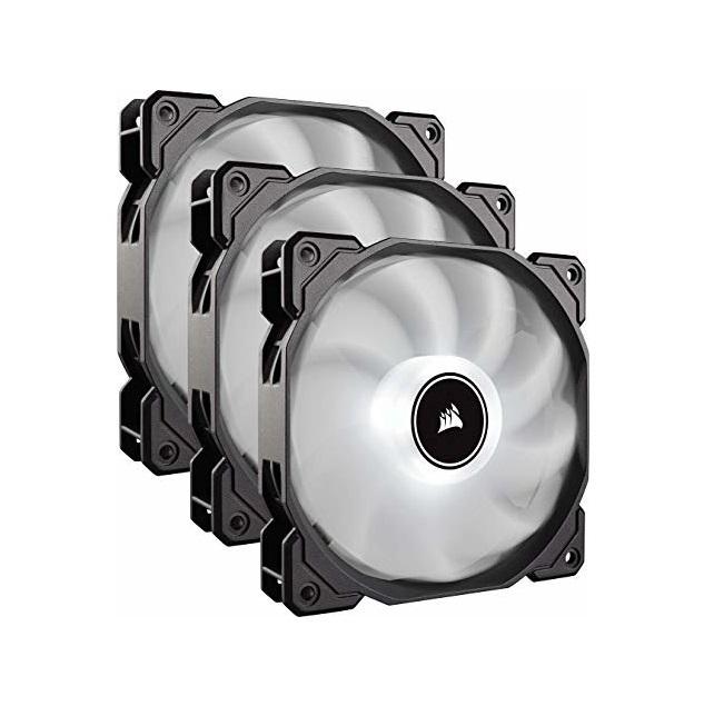 Ventilator / radiator carcasa Corsair AF120 LED Low Noise Cooling Fan, 120mm, Triple Pack, White