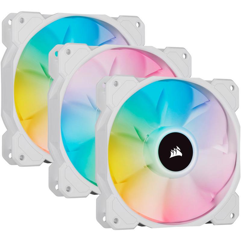 Ventilatoare Carcasa CORSAIR SP120 RGB ALB, 3x120mm