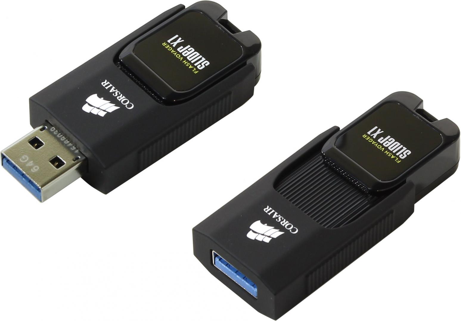 Memorie USB Flash Driver Corsair FLASH VOYAGER SLIDER X1, 64GB, USB 3.0