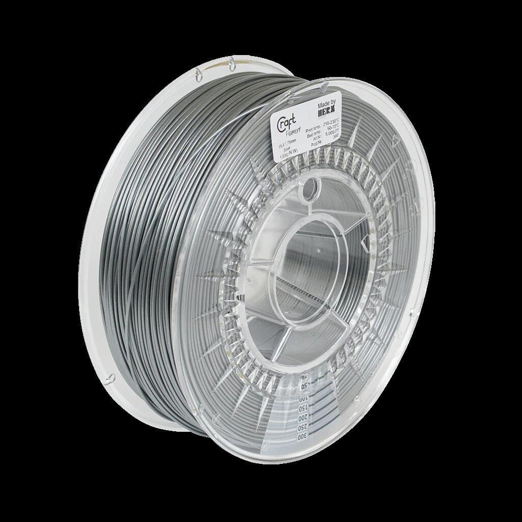 CraftBot - 300m Silver PLA Filament