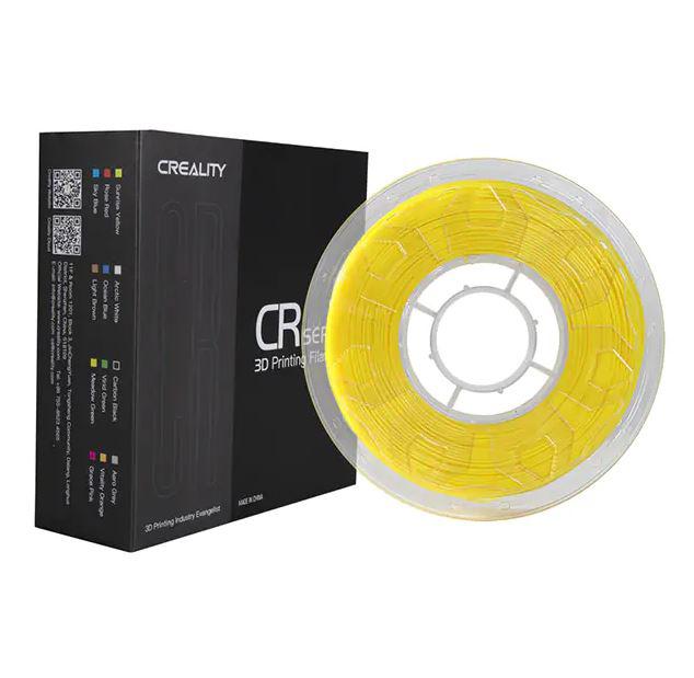 CREALITY CR PLA 3D Printer Filament, yellow, 1KG, Printing temperature: 190-220, Filament diameter: 1.75mm, Tensile strength: 60MPa, Size of filament wheel: Diameter 200mm, height 66mm, hole diameter 56mm. Utilizare: pana la 6 luni de la deschiderea ambalajului.