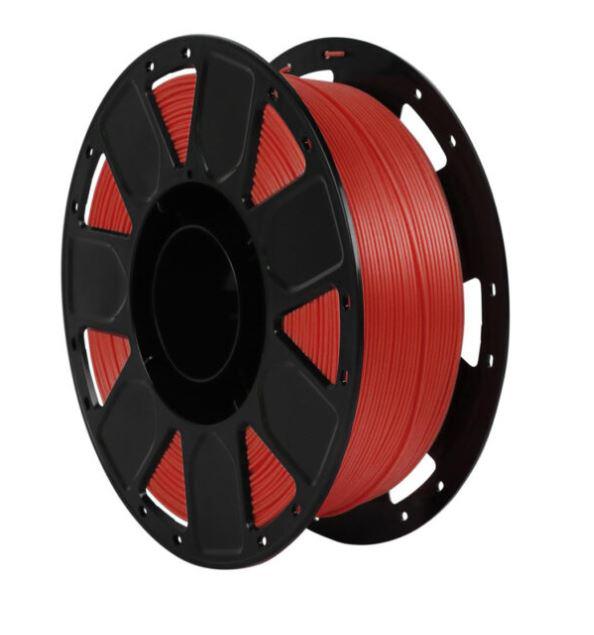 CREALITY ENDER PLA 3D Printer Filament, Red, 1KG, Printing temperature: 200, Filament diameter: 1.75mm, Tensile strength: 60MPa, Size of filament wheel: Diameter 200mm, height 70mm, hole diameter 56mm.