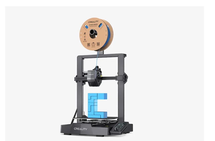 Imprimanta 3D Creality ENDER-3 V3 SE, Precizie +/-0.1mm, Diametru filament: 1.75mm, tip filament compatibil:PLA/PETG/TPU, temperatura duza:260 C, duza: :0.4mm, Format: STL/OBJ/AMF,Viteza printare max: 250mm/s, Display 3.2" (fara touch) Dimensiuni printare: 220*220*250mm, dimensiuni