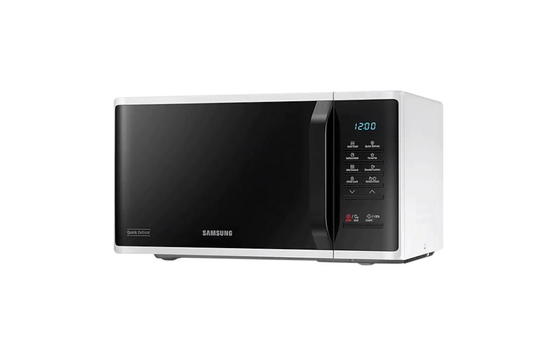 Cuptor cu microunde Samsung MS23K3513AW/OL, 23 l, 800 W, Auto cook, Quick Defrost, Control touch, Interior ceramic, Child lock, Alb