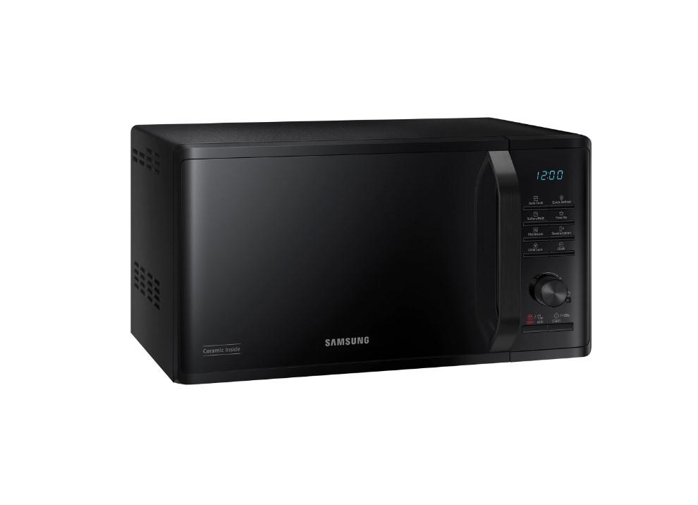 Cuptor cu microunde Samsung MS23K3515AK/OL, 23 l, 800 W, Auto cook, Quick Defrost, Interior ceramic, Child lock, Negru