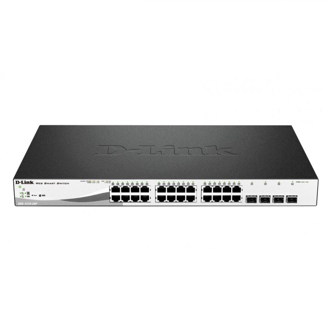 Switch D-link DGS-1210-28MP, 28 Port, 10/100/1000 Mbps