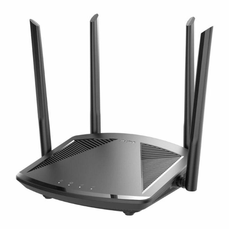 D-Link AX1500 Wi-Fi Router, DIR-X1550; Dual-Band, Wifi-6, Wireless Speed:1200Mbps 5Ghz + 300Mbps 2.4Ghz; 4 antene fixe; Wi-Fi 6 (802.11ax), Interfata:1 x 10/100/1000 Mbps Gigabit Ethenrnet WAN, 3 x 10/100/1000 Mbps Gigabit Ethernet LAN, MU-MIMO, IEEE 802.11 ax/ac/n/g/b/a wireless LAN.