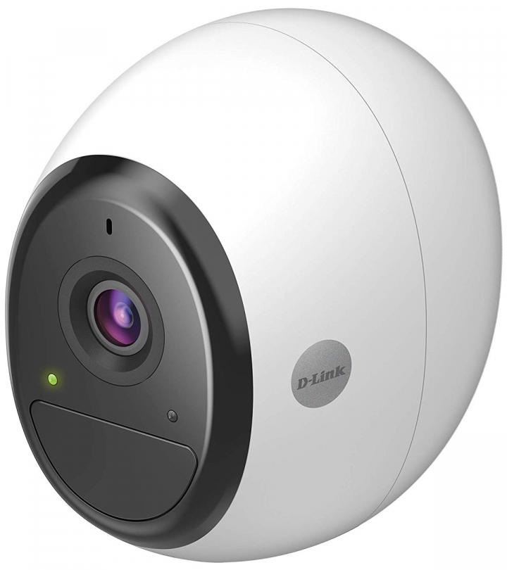 D-link Pro Wire-Free Camera, DCS-2800LH; Indoor Security  Wi-Fi Battery Camera ; Full HD 1080p sensor, 4x digital zoom; Night vision, PIR motion detection, 2-way audio; IP65 weatherproof camera body; Wireless Connectivity: 2.4 GHz: 802.11n wireless/ 866 MHz for signalling; 1 x 10/100 Base-T LAN