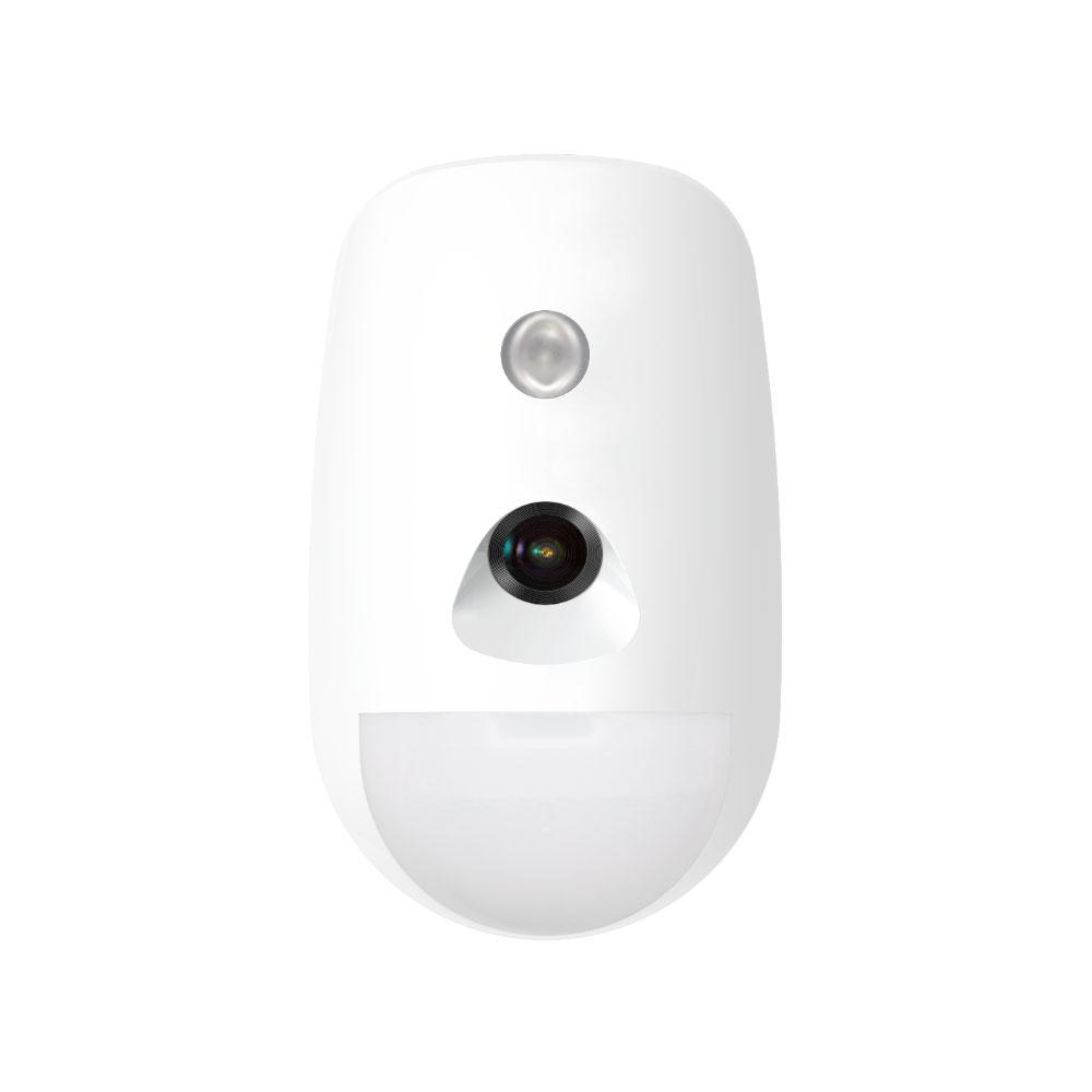 Detector PIR cu camera , wireless AXPRO Hikvision DS-PDPC12P-EG2-WE, frecventa de operare: 868MHz, CAM-X Wireless Technology, raza de detectie: 12M, unghi detectie: 85.9°, viteze detectie: 0.3 to 2 m/s, imunitate la animale pana la 30 kg, tamper fata si spate, criptare: AES- 128, SEC (Smart