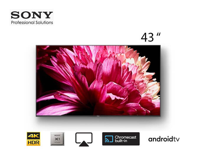 Display profesional 43" Sony Bravia, FW-43EZ20L, 350cd, 16/7, Landscape/Portrait, Apple AirPlay/Chromecast încorporat