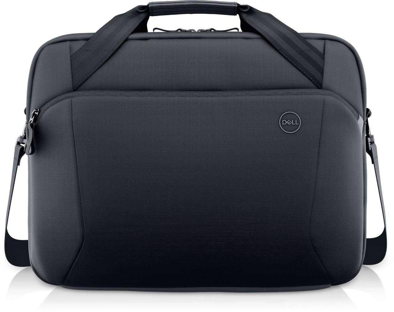 Dell EcoLoop Pro Slim Briefcase 15, Color: Black, Laptop Compatibility: Fits most laptops with screen sizes up to 15.6" (Excluding Dell G Series Gaming, Alienware and Dell Rugged Laptop Series, max laptop dimension: 360 x 255 x 25 mm), Features:  Made with solution-dyeing process for polyester that