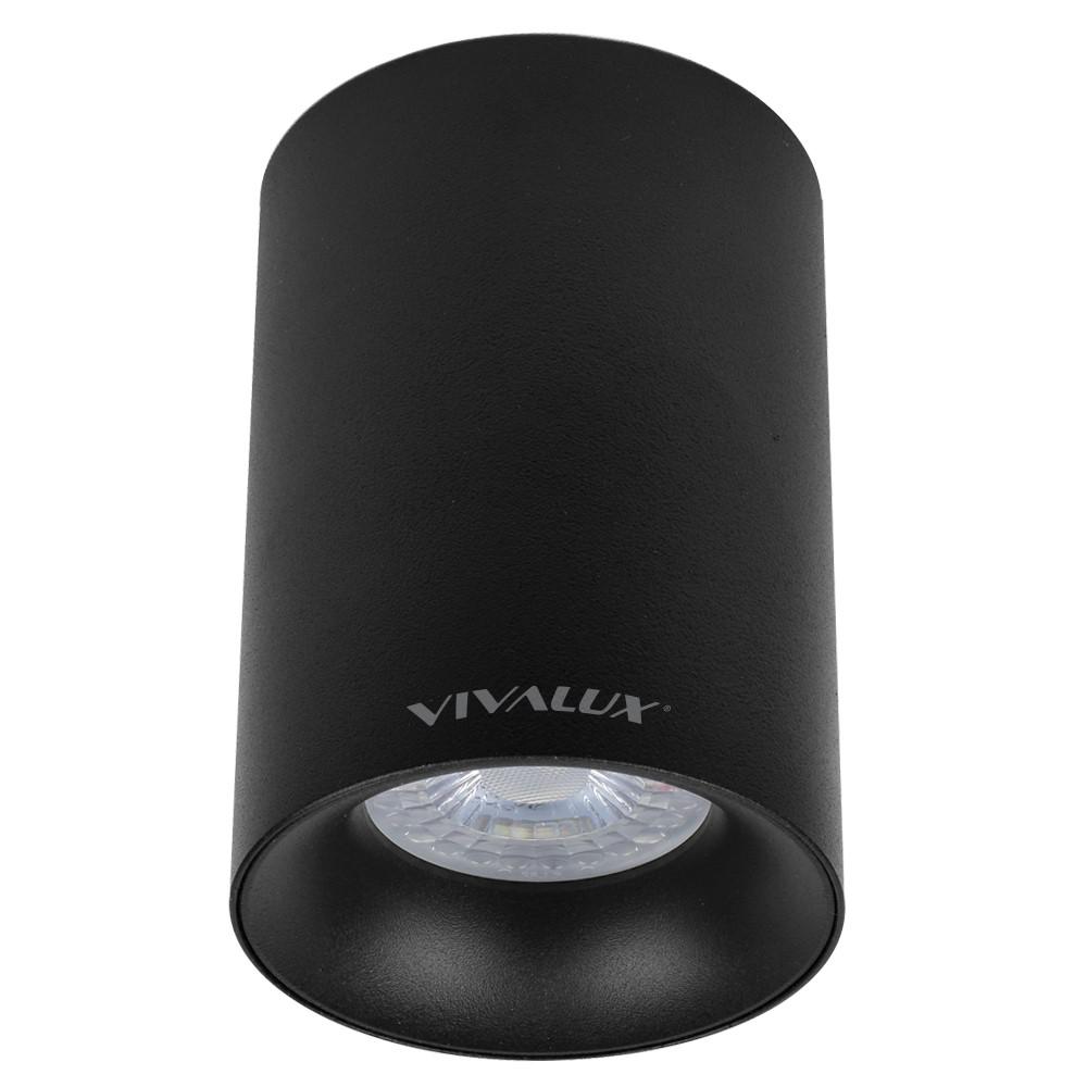 Spot Vivalux ROUND NEVILS, GU10, max. 35W, IP20, Ø70x100mm, Negru, bec neinclus