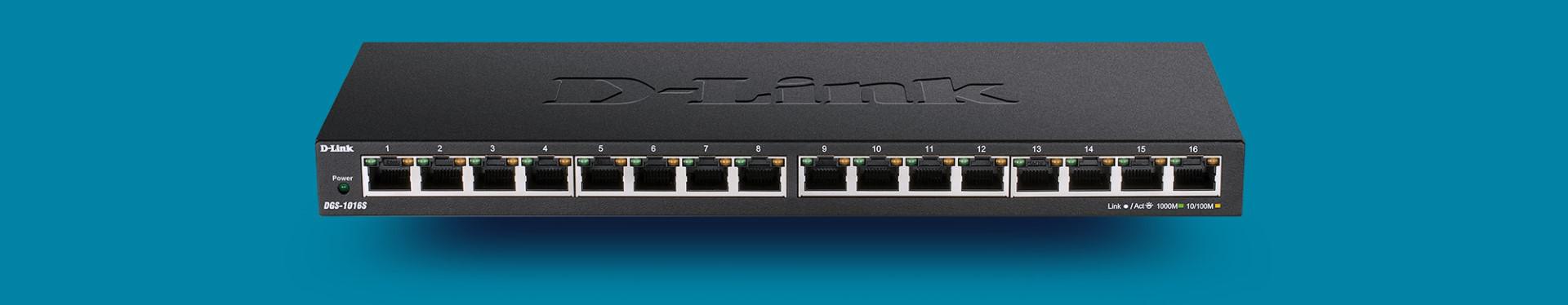 Switch D-Link DGS-1016S, 16 port,10/100/1000 Mbps