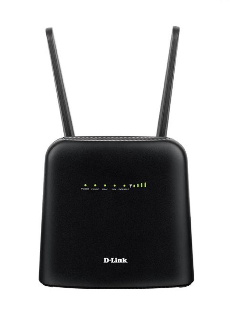 D-Link Router Wireless DWR-960 4G cat.7, AC1200,  LTE + Wi-Fi SOC chipset, 2 x prturi gigabit LAN, 1 x WAN , 2 x antene externe, 2 x 2 MU- MIMO, 300 Mbps download, 100 Mbps Upload, Wireless AC1200 (866 Mbps on 5 GHz + 300 Mbps on 2.4 GHz).