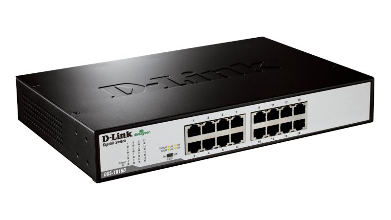 Switch D-Link DGS-1016D, 16 port, 10/100/1000 Mbps