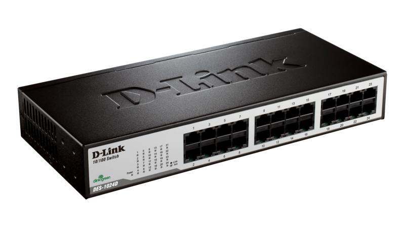 Switch D-Link DES-1024D, 24 porturi 10/100 Mbps