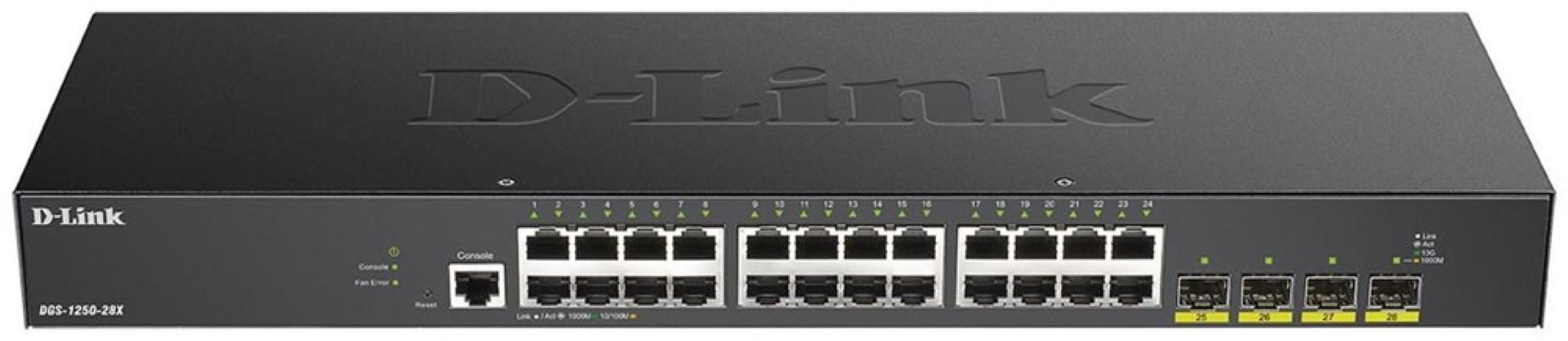 Switch D-Link DGS-1250-28X , 24 port, 10/100/1000 Mbps