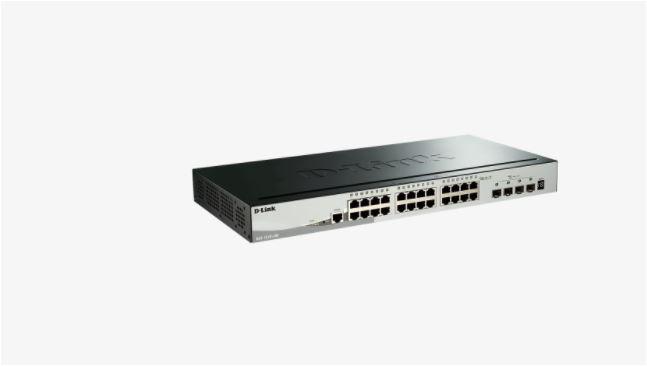 Switch D-Link DLINK DGS-1510-28X, 28 Port Gigabit Smart Managed Switch with 10G Uplinks, , Ports: 24 x 1000Base-T Interface, 4 x 10G SFP+ Interface, Switch Capacity: 128 Gbps, Max. Packet Forwarding Rate: 95.24 Mpps.