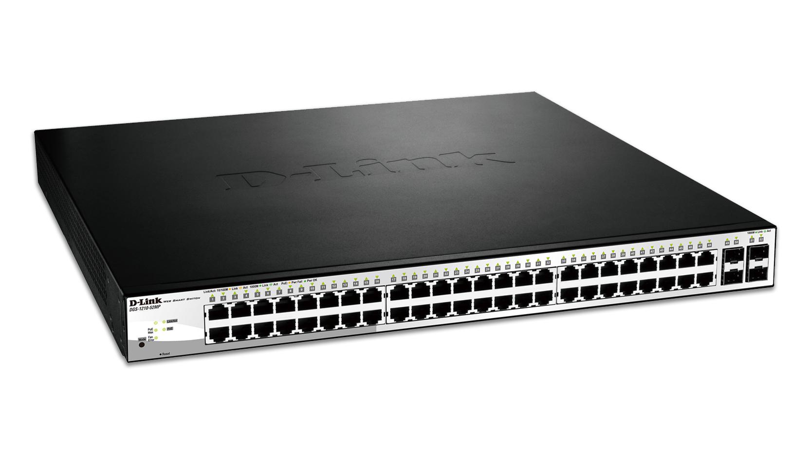 Switch D-Link DGS-1210-52MP, 48 port, 10/100/1000 Mbps