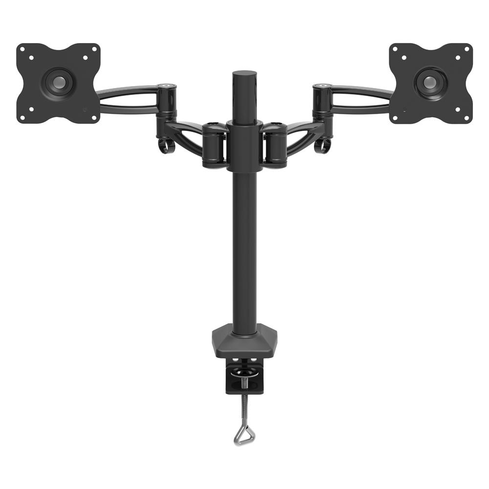 Suport Monitor de Birou Dual, Barkan E642.B, 13" - 29", VESA 100x100, suporta pana la 4kg, negru