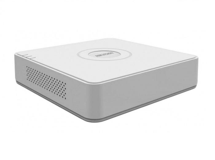 DVR Turbo HD 4 canale Hikvision DS-7104HUHI-K1(S)(C); 8MP; inregistrare 4 canale audio si video over coaxial, pentru camere TurboHD cu audio over coaxial; compresie: H.265 Pro+; inregistrare: 8 MP@8 fps( doar pe canalul 1)/5MP@12 fps/4 MP@15 fps/3 MP@18 fps 1080p/720p/WD1/4CIF/VGA/CIF@25 fps (P)/30