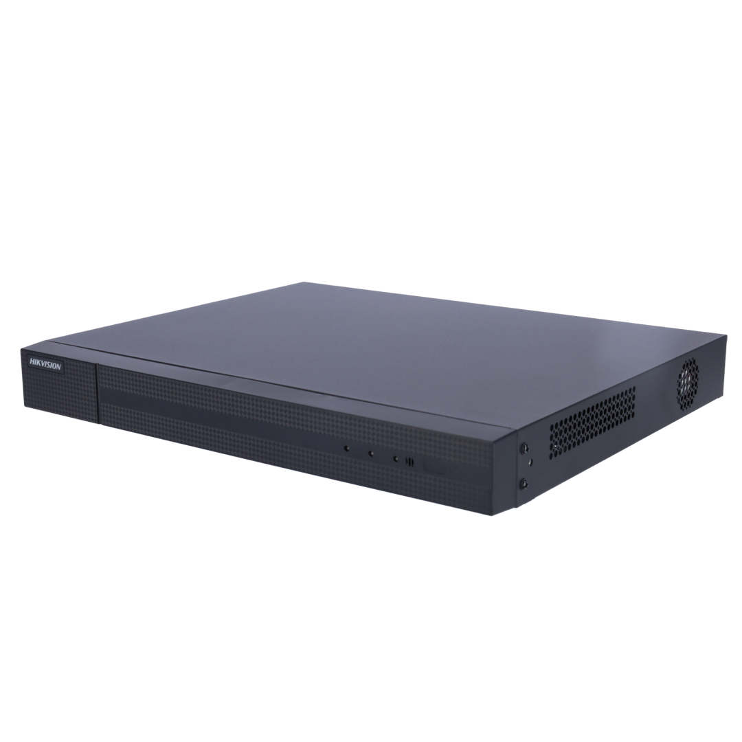 DVR HiWatch 16 canale HWD-6216MH-G4, TURBO HD, H.265 Pro+/H.265 Pro/H.265, BNC interface (1.0 Vp-p, 75 Ω), supporting coaxitron connection, intrari: HDTVI, AHD, HDCVI, CVBS, iesiri: HDMI, VGA, 2x SATA max 10TB, dimensiuni: 385 × 315 × 52 mm, greutate: 2kg.