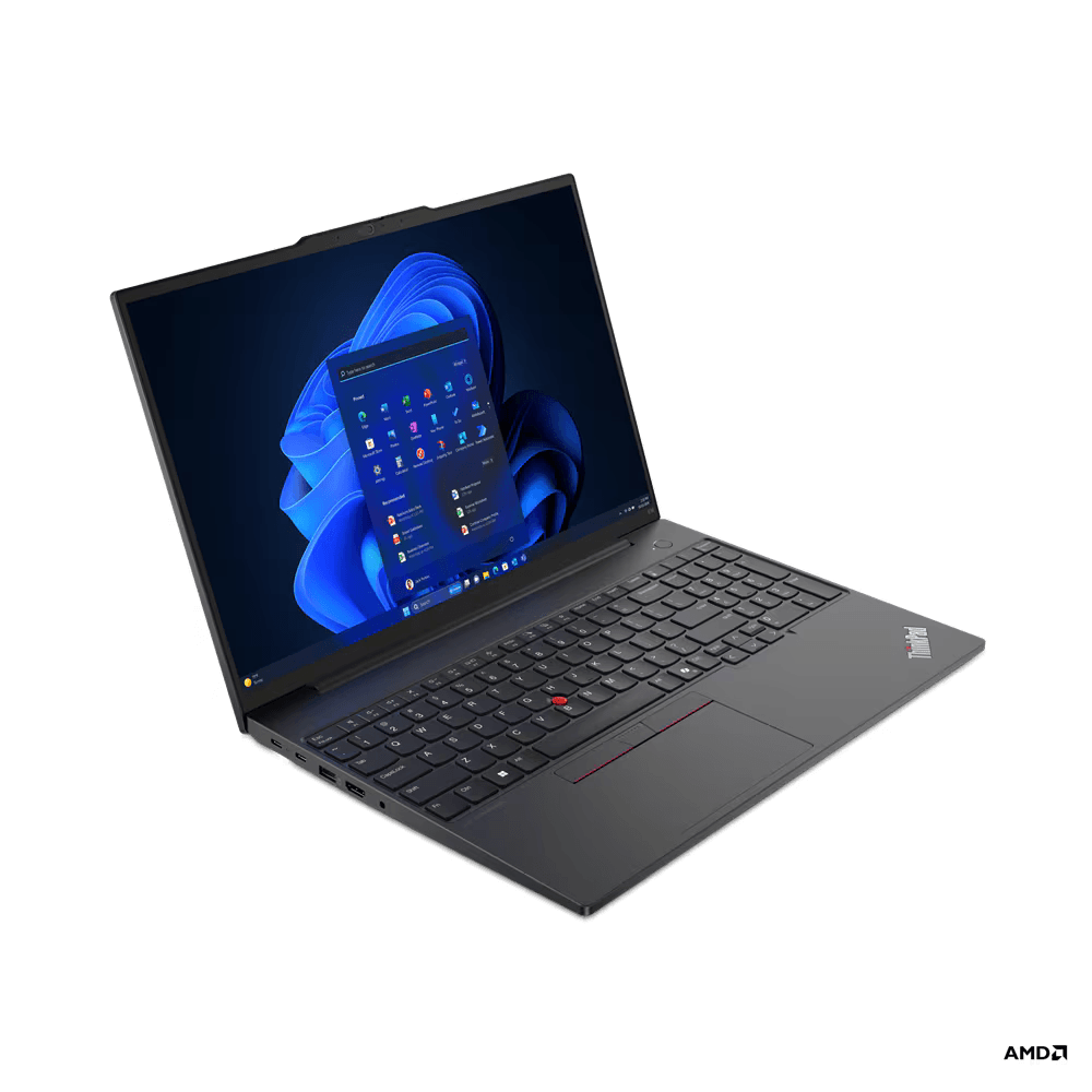 Laptop Lenovo ThinkPad E16 Gen 2 (AMD);16" WUXGA (1920x1200) IPS 300nits Anti-glare, 45% NTSC;AMD Ryzen™ 7 7735HS (8C / 16T, 3.2 / 4.75GHz, 4MB L2 / 16MB L3);Video Integrated AMD Radeon™ 680M Graphics;RAM 16GB SO- DIMM DDR5-4800, Two DDR5 SO-DIMM slots, dual-channel capable, Up to 64GB