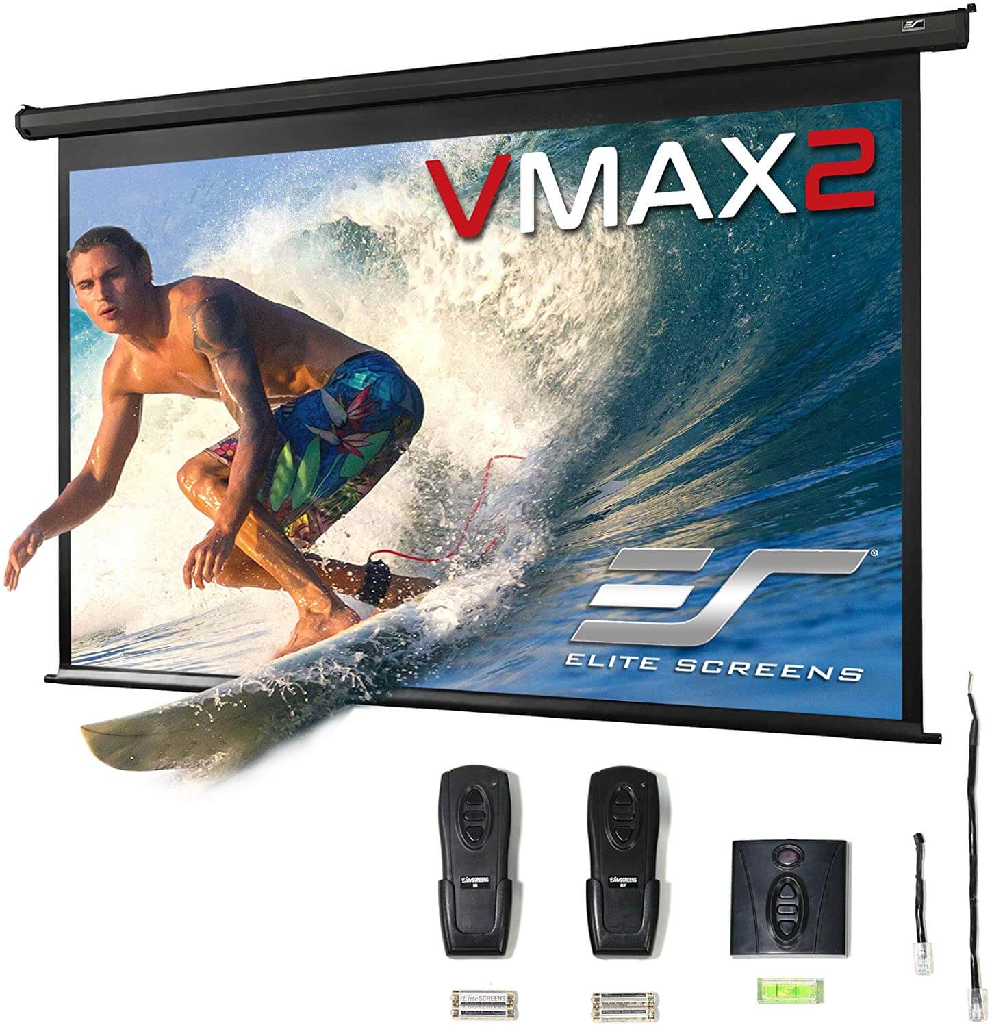 Ecran proiectie electric, perete/tavan, 221.4 x 124.5 , EliteScreens VMAX100UWH2-E24,Format 16:9, Trigger 12V, Drop 60cm